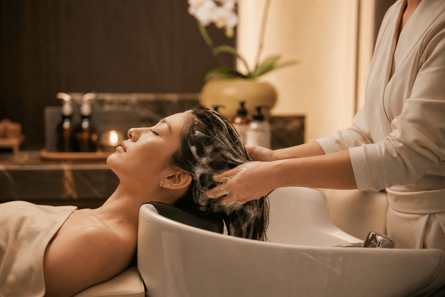 CO2 Spring+Premium Customized Scalp Treatment - TOP级碳酸泉水+奢宠私人定制头皮护理